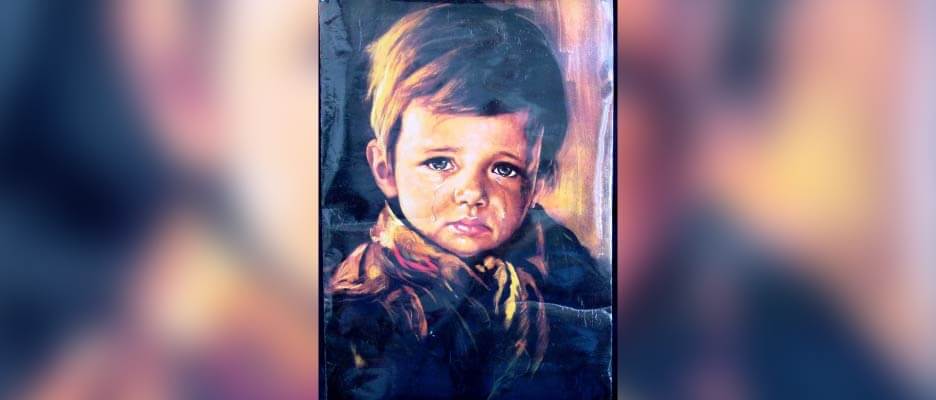 ‘The Crying Boy’ Painting