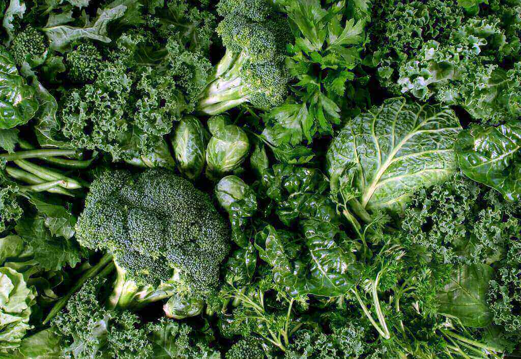 Leafy green vegetables